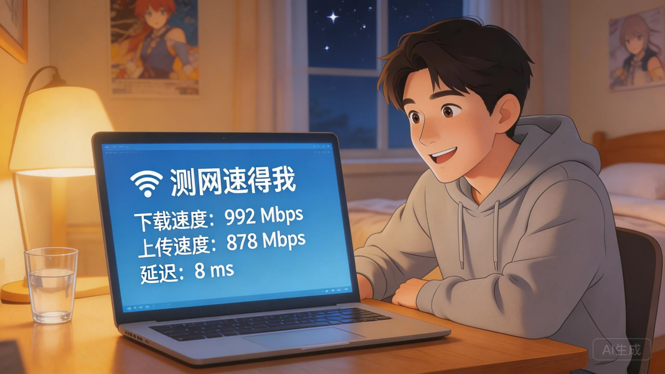 文章图片测网速得我-晚枫网络