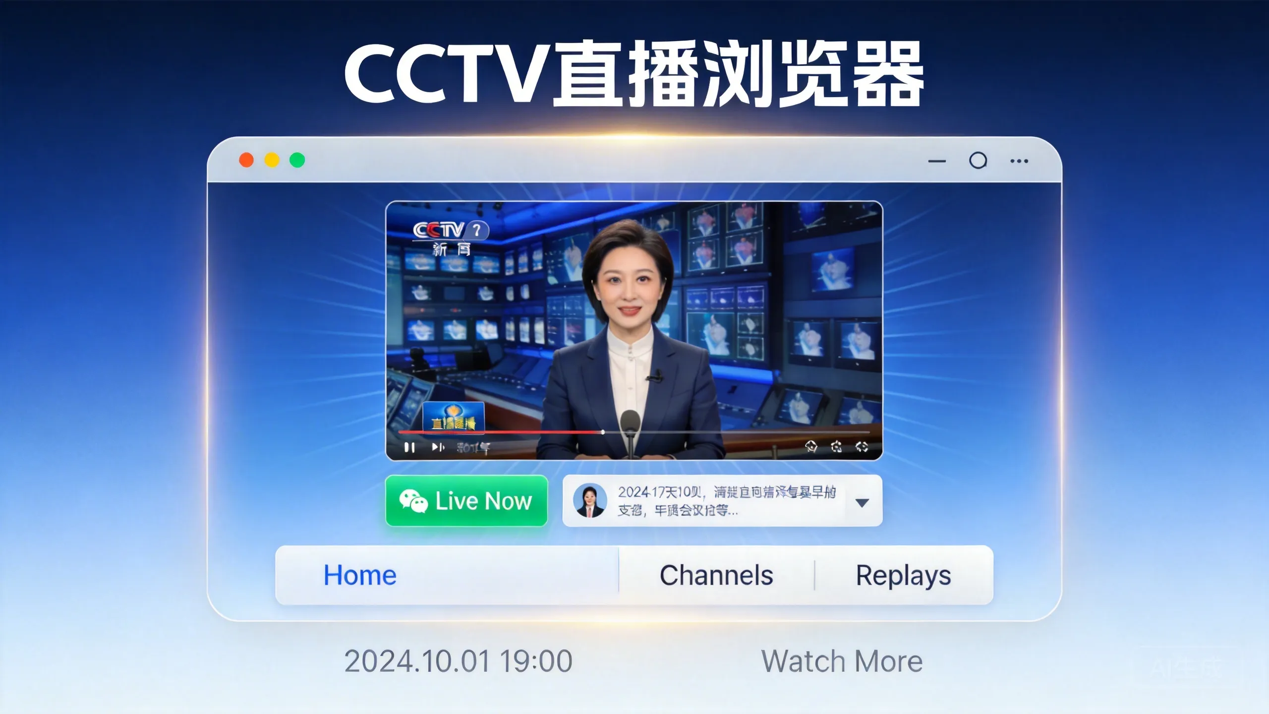 CCTV直播浏览器-晚枫网络