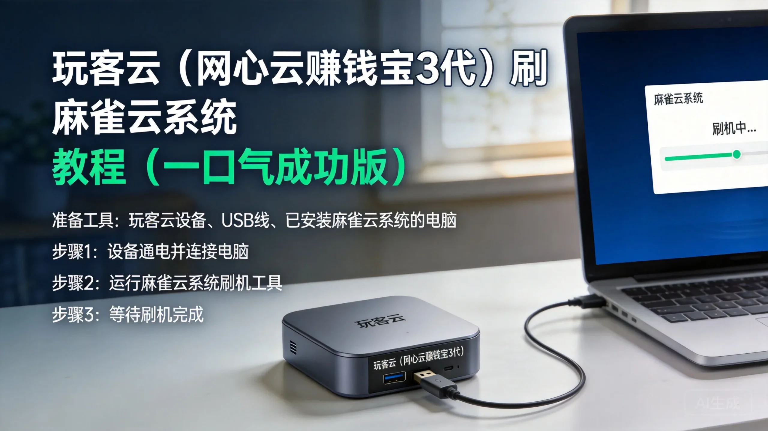 玩客云（网心云赚钱宝3代）刷 麻雀云系统 教程（一口气成功版）-晚枫网络